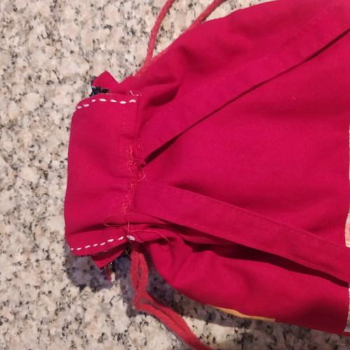 Owl fabric backpack used