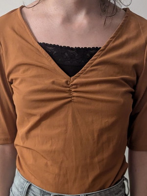 Women's bodysuit like new, size L, orange