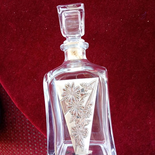 Drink bottle new with pure silver leaf, Made in Italy