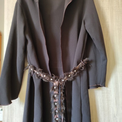 Long women's cardigans one size with hood like new, warm fabric