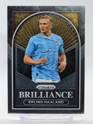 Картичка Panini Prizm Premier League Brilliance Erling Haaland като нова