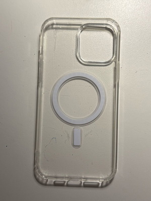iPhone 13 Pro Max case like new, magnetic silicone clear
