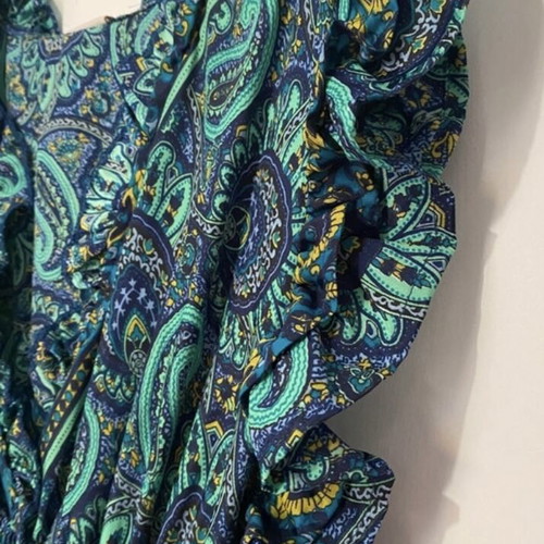 Summer dress new, asymmetrical green, short front long back