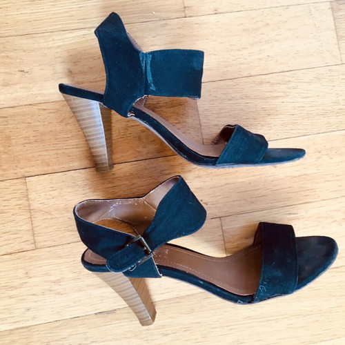 Zara black women's sandals size 38