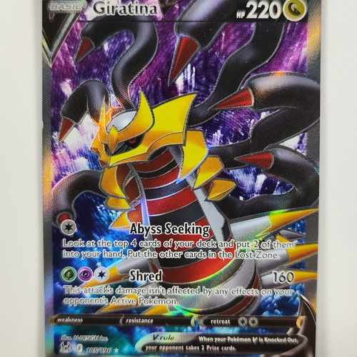 giratina pokemon card PSA 10 V #107 CS6b Chinese – GorillaTCG clear acrylic holder that perfectly accentuates the stunning visual design and character artwork Pokémon TCG Card Giratina V