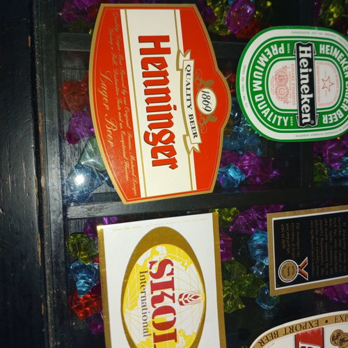 Vintage Beer Label Collection, 18 Pieces, Mint Condition