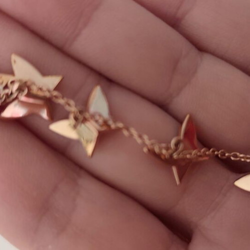 Swarovski Lilia Drop Earrings, rose gold-tone, colorful butterflies