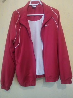 Nike sports jacket used, red, size M