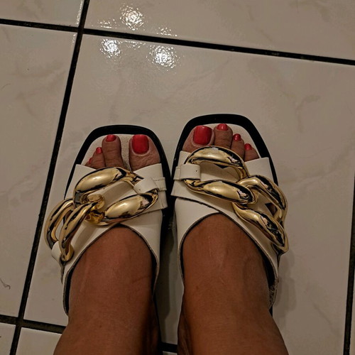 Leather summer shoes like new, white, size 36