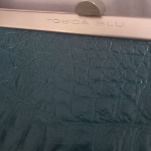 Tosca Blu handbag new, blue petrol croco leather