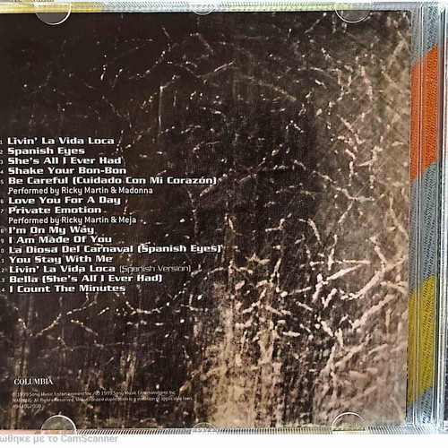 Ricky Martin CD like new, pop