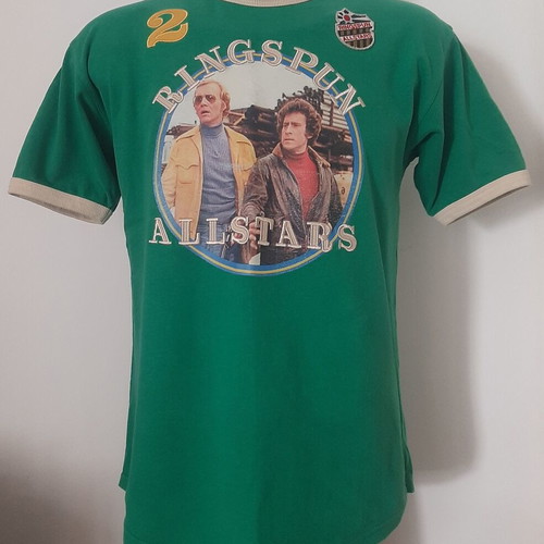 Starsky & Hutch Ringspun Allstars vintage t-shirt medium used, green