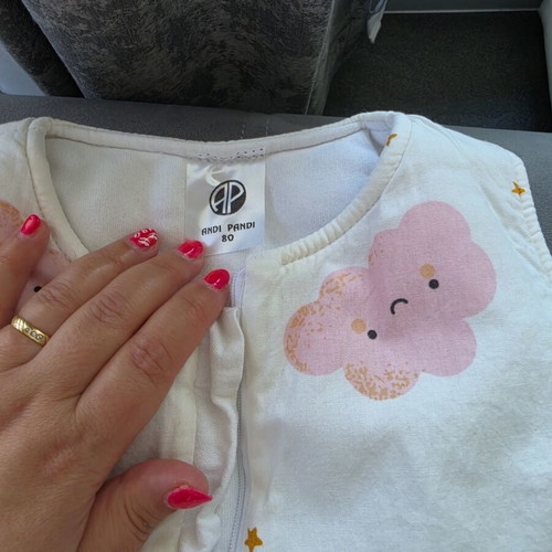 Baby sleeping bag winter with cotton size 80 like new