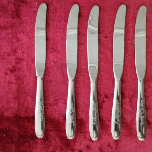 Afentakis-Halkis Amalia Stainless Steel Table Knives Set of 5 New