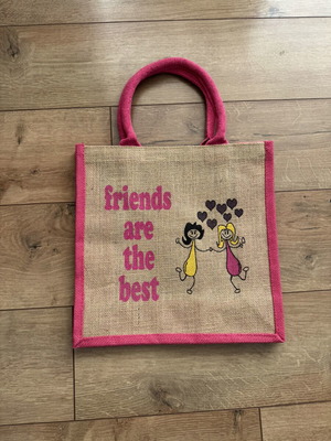 Jute shoulder bag 30cm x 30cm