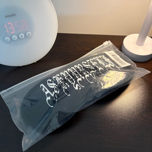 ASKYURSELF Goth Logo Sleeping Mask new