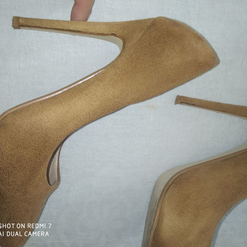 Pink Woman Pumps Size 38 like new, brown, 11 cm heel
