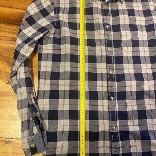 Sfera Men checked shirt Large like new, grey and blue