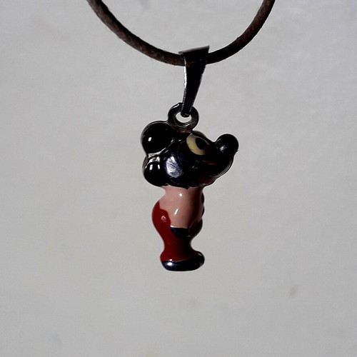 Mickey Mouse pendant children's silver 925 with enamel new