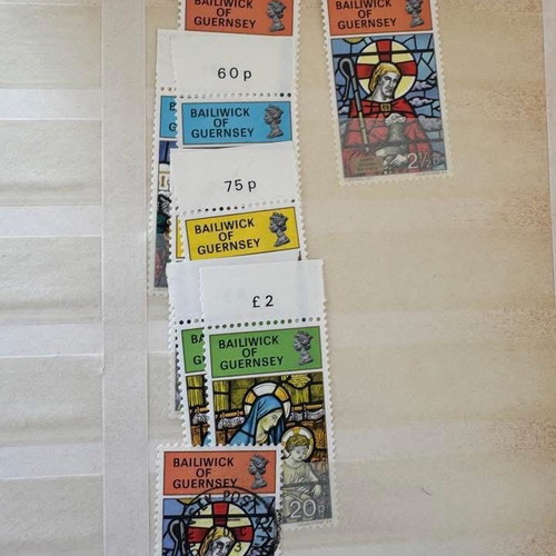 Stockbook A4 32 Pages with Guernsey Stamps like new