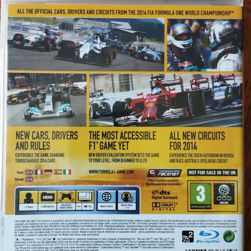 PS3 F1 2014 μεταχειρισμένο, πλήρες