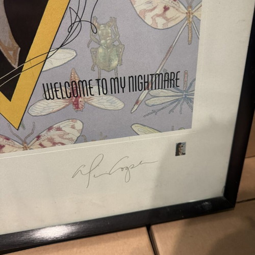 Alice Cooper Welcome to Nightmare Lithograph signed, like new