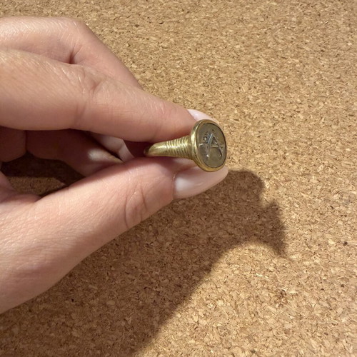 Nidodileda & BreakaStone ring size 52 like new, bronze