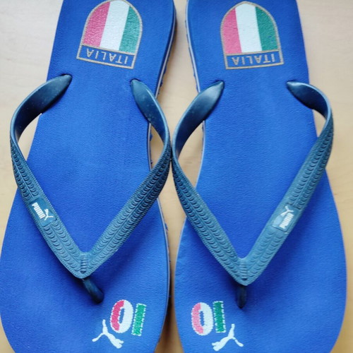 Puma flip-flops used, size 46, blue