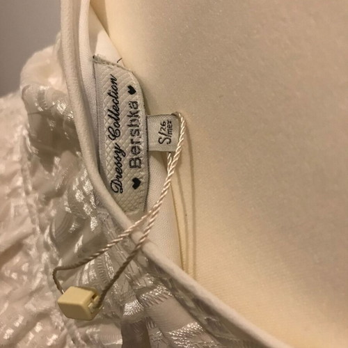 Bershka mini dress with adjustable straps, new, white-ivory, size S