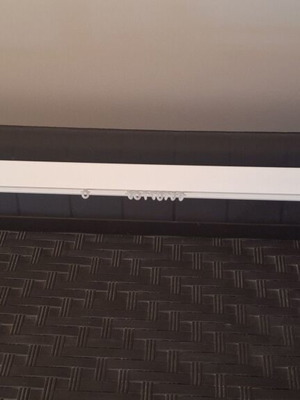 Curtain rod for double curtain white, like new, 1m