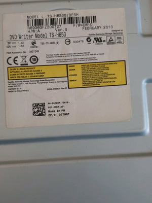 Samsung DVD Writer TS-H653F 6x DVD±RW DL SATA used