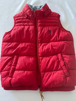 Timberland sleeveless vest red, like new, size XS