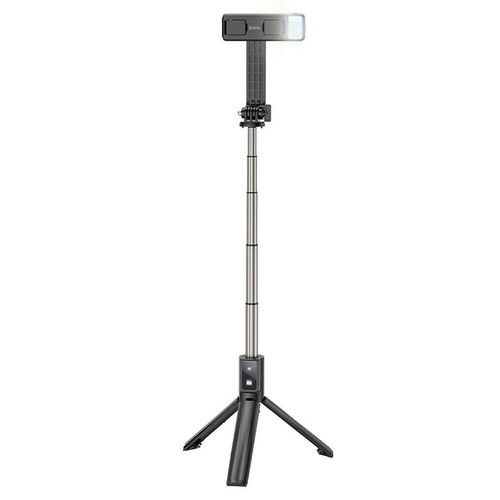 Hoco Selfie Stick Tripod with Bluetooth Remote Control Aluminium K15 Black