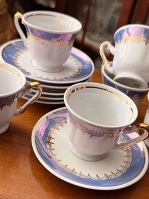 Set of 6 vintage coffee cups for Greek coffee or espresso like new