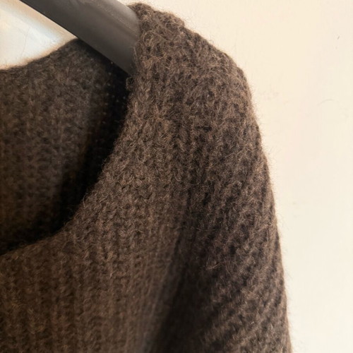 Ioanna Kourbela knitted sweater brown new, one size