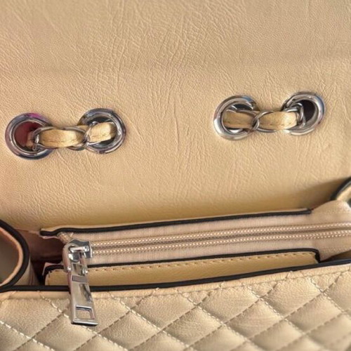Crossbody bag new in white and beige color