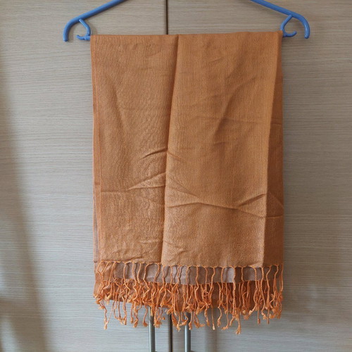 Pashmina orange 70% pashmina 30% silk like new