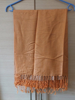 Pashmina orange 70% pashmina 30% silk like new