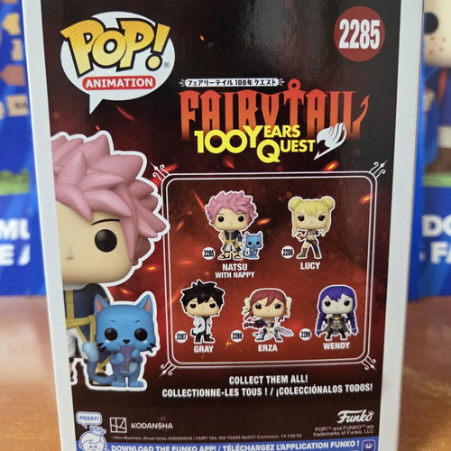 Funko Pop Animation Natsu with Happy figure new
