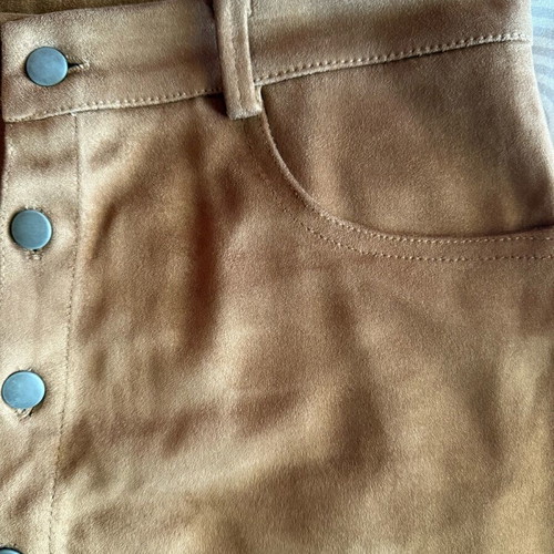 Pull&Bear suede brown skirt new, size M