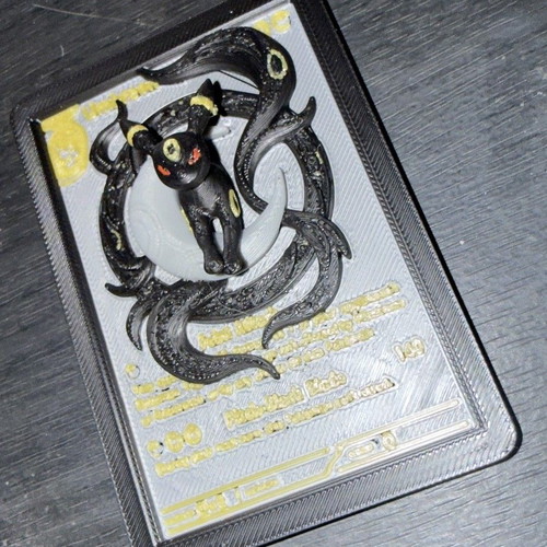 3D Printed Pokémon Card Umbreon PLA