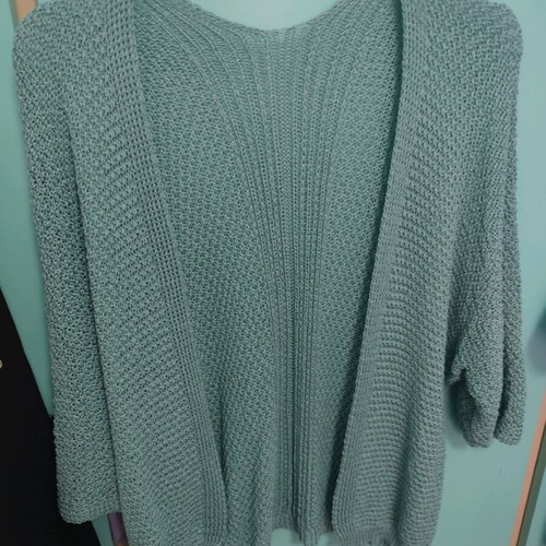 Knitted cardigan like new, turquoise, size XXXL