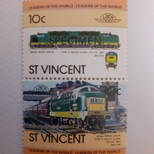 St. Vincent Stamps Specimen Overprint Series New