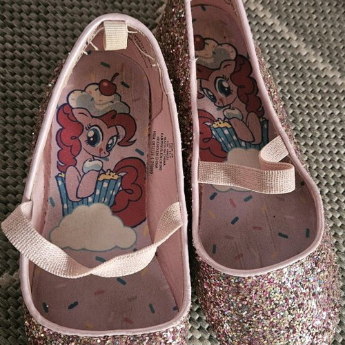 Ballerina shoes like new, size 29, glitter