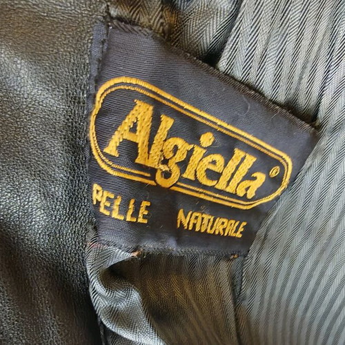 Γυναικείο δερμάτινο μπουφάν vintage 80's medium μεταχειρισμένο, μαύρο