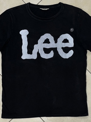 Lee T-shirt black with big logo print size S
