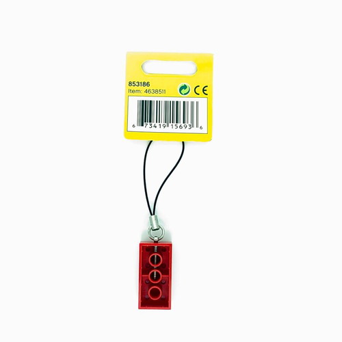 LEGO Strap red 2x4 brick keychain set 853186