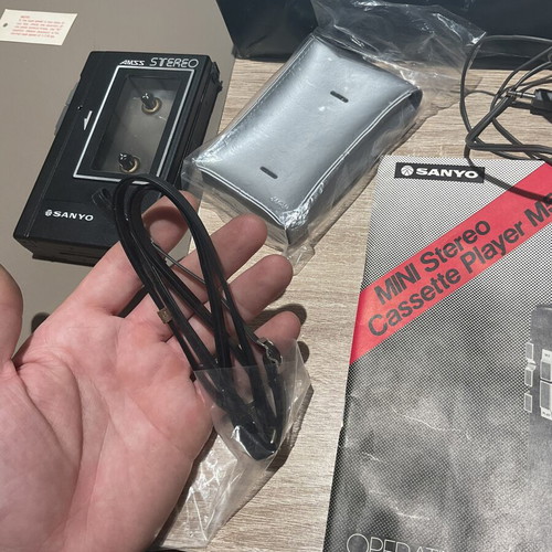 Sanyo M5550 Cassette Player like new, complete set from 1980