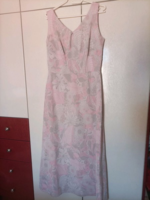 Φόρεμα μακρύ μέγεθος Large σαν καινούργιο, γκρι χειροποίητο