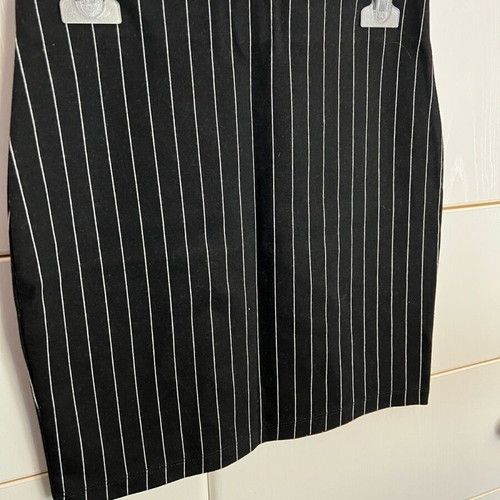 Pink Woman women's black and white skirt like new, elastic fabric size M 38 10